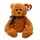 Детская игрушка мягконабивная TY Benie Bebies Коричневый мишка "Winston" 15 см