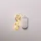 Светодиодная гирлянда Роса 3 метра на батарейках 30 led нить на белом проводе желтая 30L3MWY