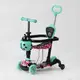 Самокат 5 в 1 Best Scooter "Flowers". PU колеса, подсветка колес. Multicolor (130215)