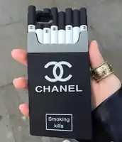 Силиконовый чехол для iPhone SE 2022 / 2020 / 8 / 7 - Cigarette, Черный