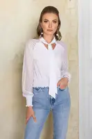Блуза женская белая код П917