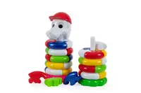 Игрушка детская Bamsic Пирамида Пазл Собака 1801-Dog 7 деталей