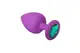 Анальная пробка силиконовая  Purple Silicone Emerald, S