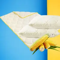 Набір комплект  Попкорн євро IDEIA ковдра 200х220 см + подушка 2 шт 50х70 см антиалергенна з кукурудзяним наповнювачем