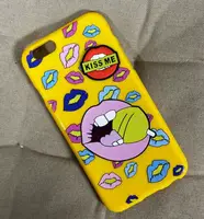 Силиконовый чехол для iPhone 6S/6 - Kiss Me, Желтый