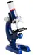 Микроскоп Microscope, подсветка, контейнер с предметными стеклами, баночки, пластиковый. Blue (112272)