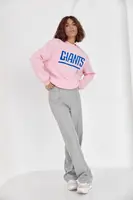 Жіночий теплий світшот з написом Giants - рожевий колір, L