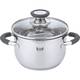 Кастрюля с крышкой Krauff Moxie 26-238-081 24 см 6.5 л серебристая