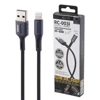 Кабель USB Remax Lightning Barrett RC-003i-Black 1 м чорний