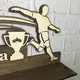 Именная медальница из дерева «Футбол»