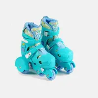 Роликовые коньки с защитой "Best Roller". Размер 30 - 33, светящиеся PU колёса. Blue (141112)