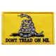 Набор шевронов 2 шт с липучкой Змея Don't Tread On Me, Не наступай на меня 5х8 см вышитый патч нашивка шеврон