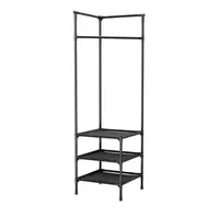 Угловая напольная вешалка-стеллаж Corner rack ∙ Стойка с перекладиной для вешалок в прихожую
