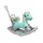 Качалка каталка детская XoKo Единорог Play Pen Blue RHO2-BL голубая