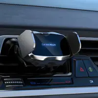 Держатель для телефона,автомобильный с беспроводной зарядкой 5W в машину с поворотом на 360 градусов,серебристый