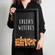 Копилка для винных пробок "Cheers witches", Черный, английский
