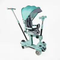 Самокат 5 в 1, многофункциональный, с бортиком Skyper. Mint (169236)