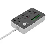 Подовжувач мережевий Ldnio универсальный SC3604 |2500W, 10A, 1.6m, 6usb, 3.4A|