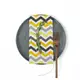 Набор из 4-х салфеток 35х35 YELLOW GREY ZIGZAG&SMOKY