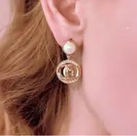Серьги женские золотистые код 2342