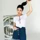 Вышиванка женская Moderika Нежная с красным XXXL