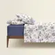 Двуспальная постель с простыней на резинке FLORAL ORNAMENT CS1