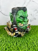 Глиняна чаша для кальяну Monster Bowls TRALL – ручна робота, натхненна героєм гри World of Warcraft