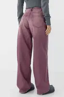 Кольорові джинси Baggy на зав'язках - бордо колір, 40р.