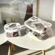 Комплект 2 шт прозрачных косметичек ORGANIZE (белый)