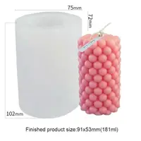 Силіконова форма для виготовлення свічок 7.5 x 10.2 см «silicone mold-17»