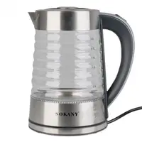 Электрочайник Sokany SK1027CST 2.2 литра стеклянный 2000 Вт с подсветкой
