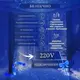 Гирлянда штора 2х2 м 240 LED светодиодная медный провод 8 нитей Синий ZWM2240LEDBL