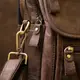 Сумка мужская мессенджер на два отделения Vintage 20441 Коричневая