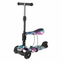 Трехколесный самокат Kikka Boo Makani 3 в 1 Ride Skate с сиденьем Пикассо (31006010091)