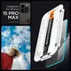 Защитное стекло Spigen для iPhone 15 Pro Max - EZ FIT GLAS.tR (2 шт), Clear (AGL06872)