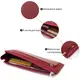 Горизонтальный тонкий кошелек из кожи женский ST Leather 19326 Бордовый