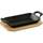 Форма чавунна з дерев'яною підставкою прямокутна MasterPro Cook & share BGMP-3807-4 17х10 см чорна