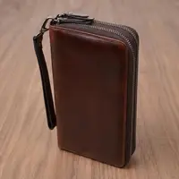 Мужской клатч из натуральной кожи Vintage 23064 Коричневый