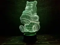 Сменная пластина для 3D ламп "Винни-Пух" 3DTOYSLAMP