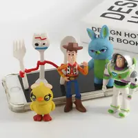 Набір фігурок Історія іграшок 4, Ігрові фігурки з мультфільму Toy Story 7 шт, Іграшка Вуді, Базз Лайтер, Джессі, Форки