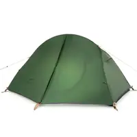 Палатка сверхлегкая одноместная с футпринтом Naturehike Cycling 1 NH18A095-D, 210T, темная зеленая