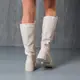 Сапоги женские Fashion Yentl 3872 39 размер 25 см Бежевый