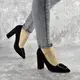 Туфли женские на каблуке Fashion Mugsley 2376 39 размер 25 см Черный