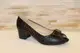 Туфли женские летние черные на удобном каблуке Б207