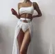 Юбка накидка пляжная 7775 L белая