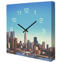 Часы настенные на холсте New York 35х35х4,2 см CH_P_14I014