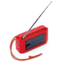 Колонка портативна із сонячною батареєю Bluetooth T&G TG368 red червона