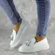 Мокасины женские Fashion Pansy 2147 38 размер 24,5 см Белый