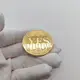 Сувенирная монета принятия решений YES/NO 3701 (золотая)