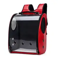 Рюкзак для переноски с прозрачной стенкой CosmoPet CP-23 для кошек и собак Red